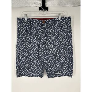 Robert Graham Floral Flowers‎ AOP All Over Print Chino Shorts 9" Inseam Size 36